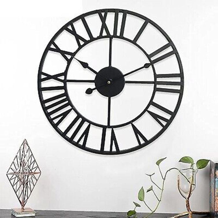 Borough Wharf Hanzila Metal Wall Clock Wayfair.co.uk